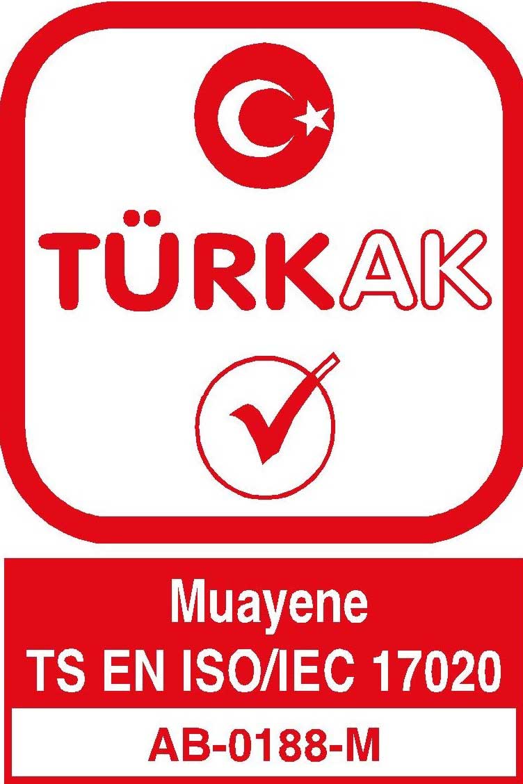 TÜV AUSTRIA TURK, TS EN ISO 17020:2012 A Tipi Muayene Kuruluşu olarak Türk Akreditasyon Kurumundan (TÜRKAK) aşağıdaki kapsamlarda akreditedir.