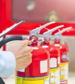 Expert,Engineers,Inspect,Fire,Extinguishers,To,Be,Ready,For,Use.