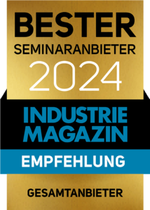 Die TÜV AUSTRIA Akademie ist zum dritten Mal in Folge Bester Seminaranbieter Österreichs im Industriemagazin-Ranking 2024. tuv-akademie.at